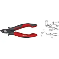 Wiha 26833 26833 Schuine snijtang Elektronica en fijnmechanica Zonder facet 138 mm