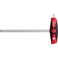 Wiha 334DSR060150-01 Stiftsleutel met dwarsgreep ComfortGrip zeskant MagicRing met zijpunt, mat verchroomd 6.0 mm - 45443
