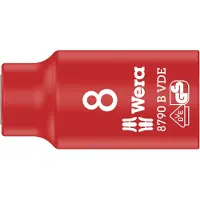 Wera 8790 B Zyklop VDE doppen, geïsoleerd, voorzien van 3/8" aandrijving, 8.0 x 46.0 mm - 1 stuk(s) - 05004952001