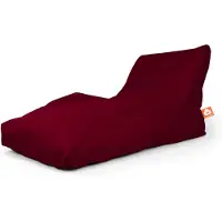 Whoober loungestoel zitzak "Bali XL" outdoor bordeaux rood - Wasbaar - Geschikt voor buiten