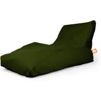 Whoober loungestoel zitzak "Bali XL" outdoor legergroen - Wasbaar - Geschikt voor buiten