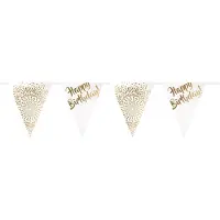 Folat Slinger ‘Happy Birthday’ Goud Wit - 6 Meter