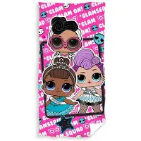 L.O.L. Surprise! strandlaken LOL junior 140 x 70 cm katoen roze