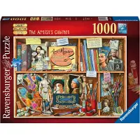 Ravensburger - 1000 Stukjes Serie - Legpuzzel - Schap van de Kunstenaar - Softclick Technologie