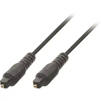 Valueline Vlap25000b100 Toslink Digitale Audiokabel Toslink Mannelijk - Toslink Mannelijk 10,0 M Zwart