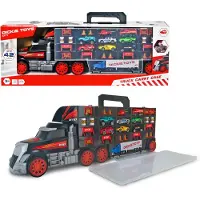 Dickie Toys auto, koffer, transporter met speelgoedautootjes, 2in1 vrachtwagen
