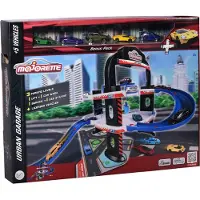 Majorette Urban Garage - 60x60x45 cm - 4 verdieping + 5 voertuigen - Die-cast - Vanaf 5 jaar - Speelgoedgarage