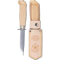 Marttiini Scout's Knife, 508010, Stainless, Curly Birch, outdoormes