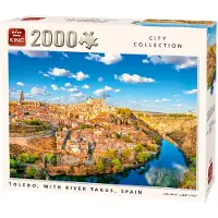 King Puzzel 2000 Stukjes (96 x 68 cm) - Toledo Spanje - Legpuzzel Steden