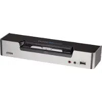 Aten USB DVI Dual View KVMP Switch CS1642A - commutateur écran-clavier-souris/audio/USB - 2 ports - Ordinateur de bureau