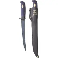 Marttiini Martef Filleting Knife 23 846014T Stainless, Blue Rubber, vaststaand mes