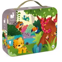 Janod - Kartonnen puzzel - Wilde dieren - 36 stukjes