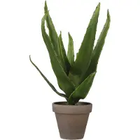 Mica Decorations ALOE VERA KUNSTPLANT IN BLOEMPOT STAN- H30 X Ø16 CM - GROEN