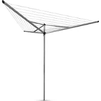Brabantia Droogmolen Essential, 30 meter met bodemhuls, doorsnede 35 mm - Metallic Grey