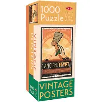 Tactic Vintage Ancient Egypt – Puzzel – 1000 stukjes – Mystiek Oud Egypte in Retro Stijl – Strak en Rustgevend Ontwerp – Hoogwaardige Scandinavische Kwaliteit