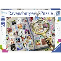 Ravensburger 16706 Disney Postzegelalbum - Puzzel met 2000 stukjes voor volwassenen Elk stukje is uniek Softclick-technologie betekent dat de stu