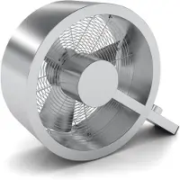 Stadler Form Q Vloerventilator – Brushed Metal – 2400 m³/u – Stil & Design – 3 standen - 40 m² / 100 m³