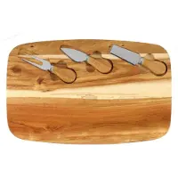 Ginza.se - Kaasplank met messen, 36 x 23 cm
