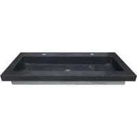 Bally Hardsteen Wastafel Enkel Met 2 Kraangaten 120x46x5cm
