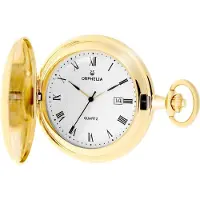 Orphelia - 160-0012-82 - Zakhorloge met deksel - Verguld metaal - Goudkleurig - 47 mm