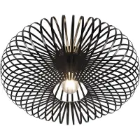 TRIO JOHANN - Plafondlamp - Zwart mat - excl. 1x E27 4 W - Verlichting omhoog en omlaag