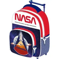 Nasa trolley rugzak junior 24 x 36 cm polyester blauw/rood/wit