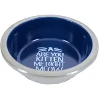 Home Style Homestyle Kat Eetbak Melamine Blauw Blauw - Kattenvoerbak - 11 cm