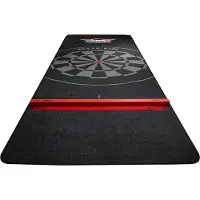Bull's Carpet Dartmat Black + Oche | 300x95 cm