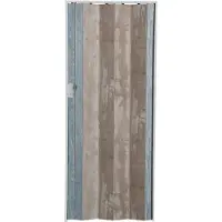 Grosfillex Grossfillex SPACY CABANE NATUREL BLUE 205 CM Vouwdeur | Schuifwanden | Scheidingswanden | Vouwwanden | Paneelwanden | Seperatiewanden | Douchedeuren