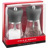 Cole and mason Peper- en Zoutmolen Cole & Mason Soft Touch Napoli Grey 12 cm