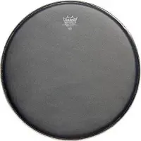 Remo ES-0814-10 Ebony Suede Ambassador Black Dot 14 inch drumvel