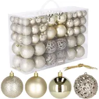 Springos Kerstballen 100 Stuks Goud Tinten