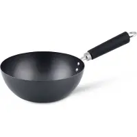 Ken Hom wokpan Ken Hom met greep 20 cm koolstofstaal zwart
