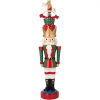 Timstor Notenkraker met schommelpaard - Beeldje - Decoratie - Kerstversiering - Interieur