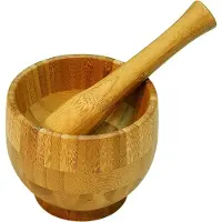 Point-Virgule vijzel en stamper - bamboe