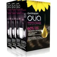 Garnier 3x Olia Permanente Crèmekleuring 4.0 Bruin
