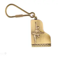 Aim Sleutelhanger ballerina antiek messing