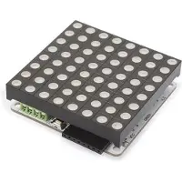 Whadda Printplaat met RGB-LED-matrix, gebaseerd op de ATmega328, en bijbehorende besturingsprintplaat