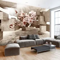 Karo-art 98cm X 70cm - Zelfklevend fotobehang - Klein wonder, orchidee, 8 maten, premium print