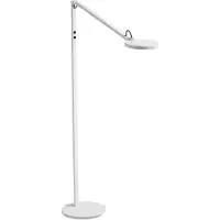 FABAS LUCE Regina - Verstelbare, witte LED-vloerlamp van metaal, hoogte 135 cm. - Geïntegreerde 9W LED-lamp, kleurtemperatuur (3000 K, 4000 K, 5000 K, 6000 K).