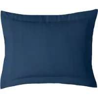 ISleep Satijnstreep Kussensloop - 60x70 cm - Donker Blauw