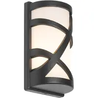 QAZQA Moderne buiten wandlamp zwart IP44 - Suzie
