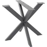 ML-Design Tafelpoot Sterre | metaal grijs 85x85x71 cm tafelbladen en -poten | NADUVI