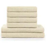 Blumtal Terry Handdoeken Set - 2 x Baddoek & 4 x Handdoek: Zand
