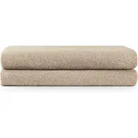 Blumtal Terry Handdoeken Set - 2 x Baddoek - 70 x 140 cm - Taupe