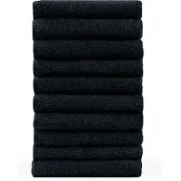 Blumtal Terry Handdoeken Set - 10 x Gasten Handdoekje - 30 x 50 cm - Donkerblauw