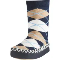 Playshoes huissloffen Karo ruiten jongens blauw
