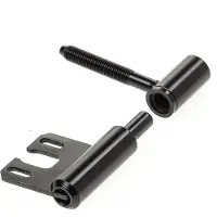 Dx Inboorpaumelle 14mm voor stalen kozijnen Hörmann - zwart