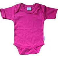 Funnies Romper - Katoen - Fuchsia - Maat 62/68 - Fuchsia baby romper - Baby meisje - Kraamcadeau - Leeftijd 0 tot 6 maanden