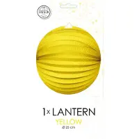 Globos Nordic Lampion Rond 25 Cm Papier Geel
